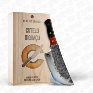Cutelo Artesanal Biguaçu – Cutelaria Forjada À Mão + Garantia