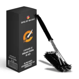Limpador de Grelhas - Escova de Aço Deluxe